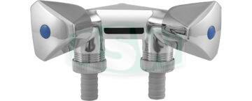 C-P brass combi-valve, polished
