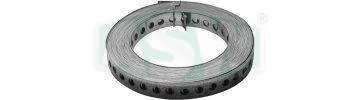 Perforated band, stainless steel