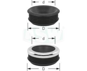 Raccord de conduite de chasse euro. pour WC