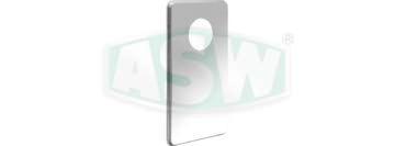 Plaque de recouvrement, compatible avec siphon encastré