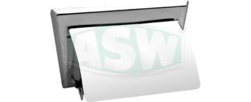 Dérouleur papier-toilette, acier inoxydable poli