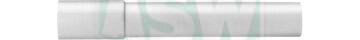 Rallonge tubulaire plastique blanc avec colle,