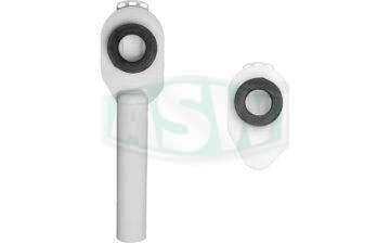 Raccord pour aspiration PP blanc