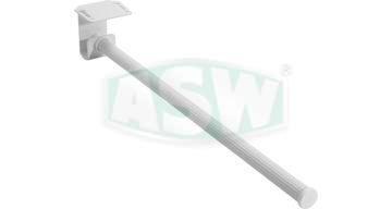 Porte-serviettes pour meuble bas acier blanc RAL 9010