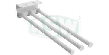 Porte-serviettes pour meuble bas acier blanc RAL 9010