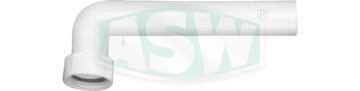Coude de départ PP blanc