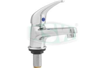 Robinet lave-mains laiton chromé, sous forme de mitigeur monocommande