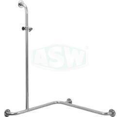 Rampe de douche Ø 32 mm, acier inoxydable 1.4301