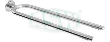 Porte-serviettes, deux bras, acier inoxydable 1.4301