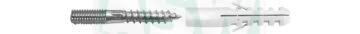 Vis à double filetage, acier galvanisé avec entraînement Torx*