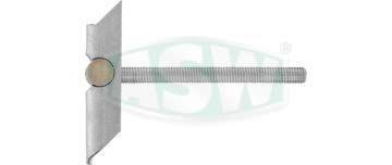 Cheville basculante, acier galvanisé