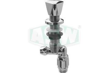 Robinet de commande pour appareils, laiton chromé