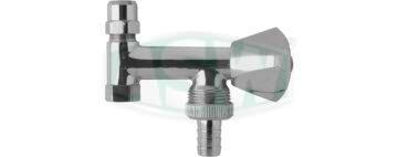 Fixation d'angle, laiton chromé