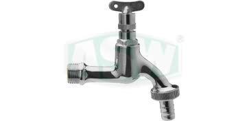 Robinet simple, laiton brillant chromé