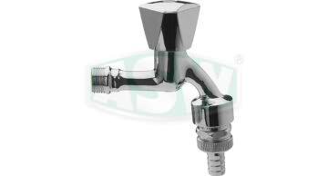 Robinet simple, laiton brillant chromé