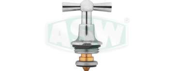 Tête avec poignée à ailettes courtes, laiton