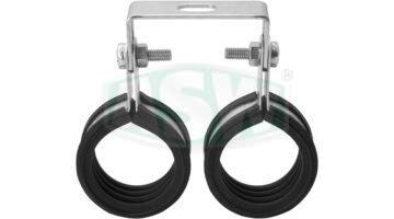 Colliers doubles galv., avec étrier