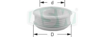 Raccord de conduite de chasse euro. pour WC