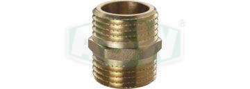 Mamelon double avec filetage, hexagonal