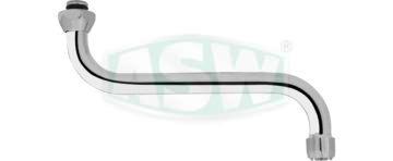 Bec en S, laiton chromé