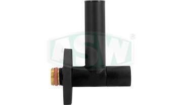 Robinet d'équerre Design laiton noir mat