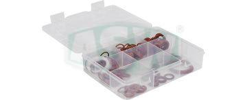 Assortiment de fibres et d'anneaux PE