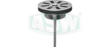 Zawór zlewozmywaka z płytką sitka