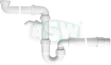 Małogabarytowe zamknięcie antyodorowe PP białe