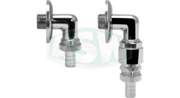 Kolanko ścienne 90° mosiądz chromowany