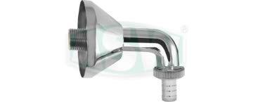 Kolanko ścienne 90° mosiądz chromowany