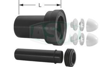 Ściana -WC-zestaw przyłącza