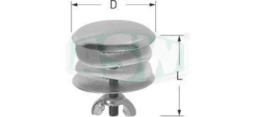 Pokrywa otworu kurka, stal nierdzewna polerowana