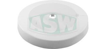 Rozety z zawiasem, ABS biały