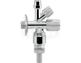 Zawór kątowy łączony mosiądz chromowany