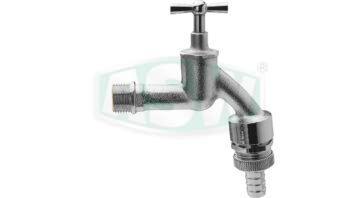 Zawór wypływowy, mosiądz matowy chromowany