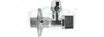 Zawór kątowy kulowy mosiądz chromowany