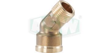 Kolanko 45°, jedna strona GW - druga strona GZ