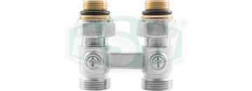 Dwururowy blok zaworowy z pełnym prześwitem