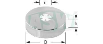 Dekoracyjna rozeta przesuwna, mosiądz chromowany